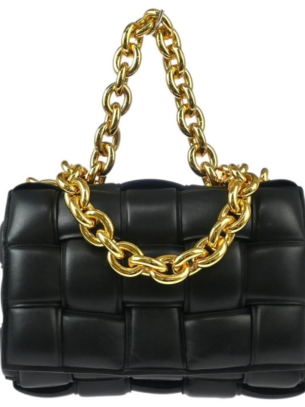 Bottega Veneta Black Leather 2way Shoulder Handbag B09709499Z 124765